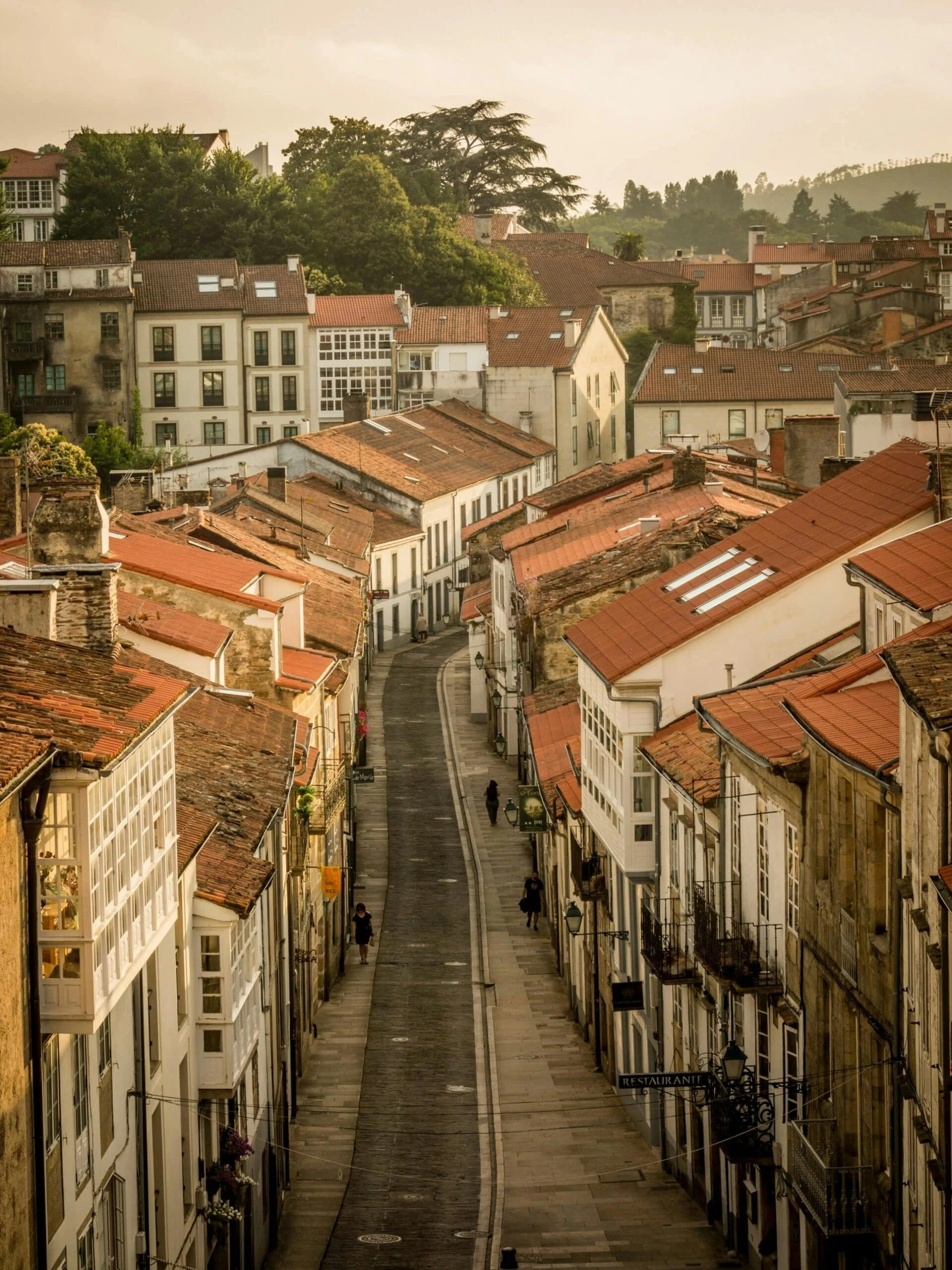 View of Santiago de Compostela and its historic urban landscape