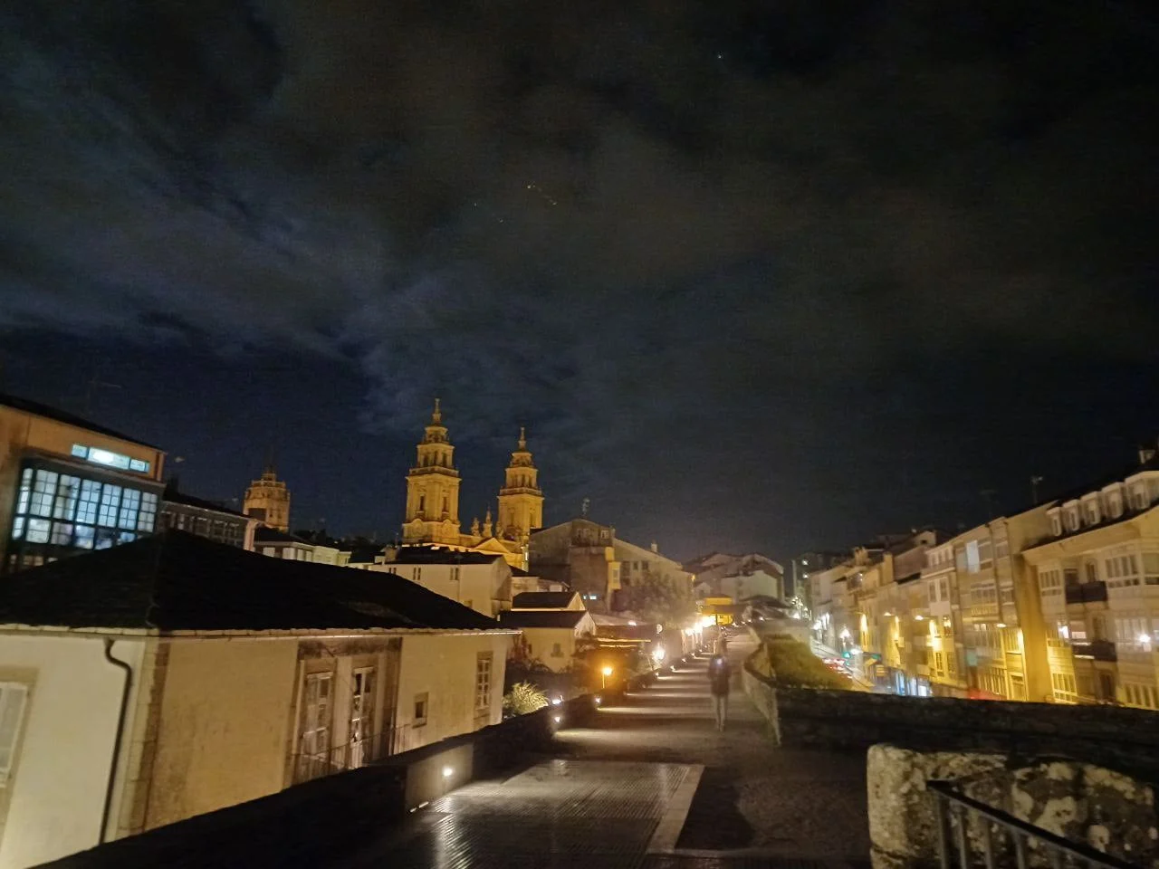 Historic streets and old-town architecture in Lugo