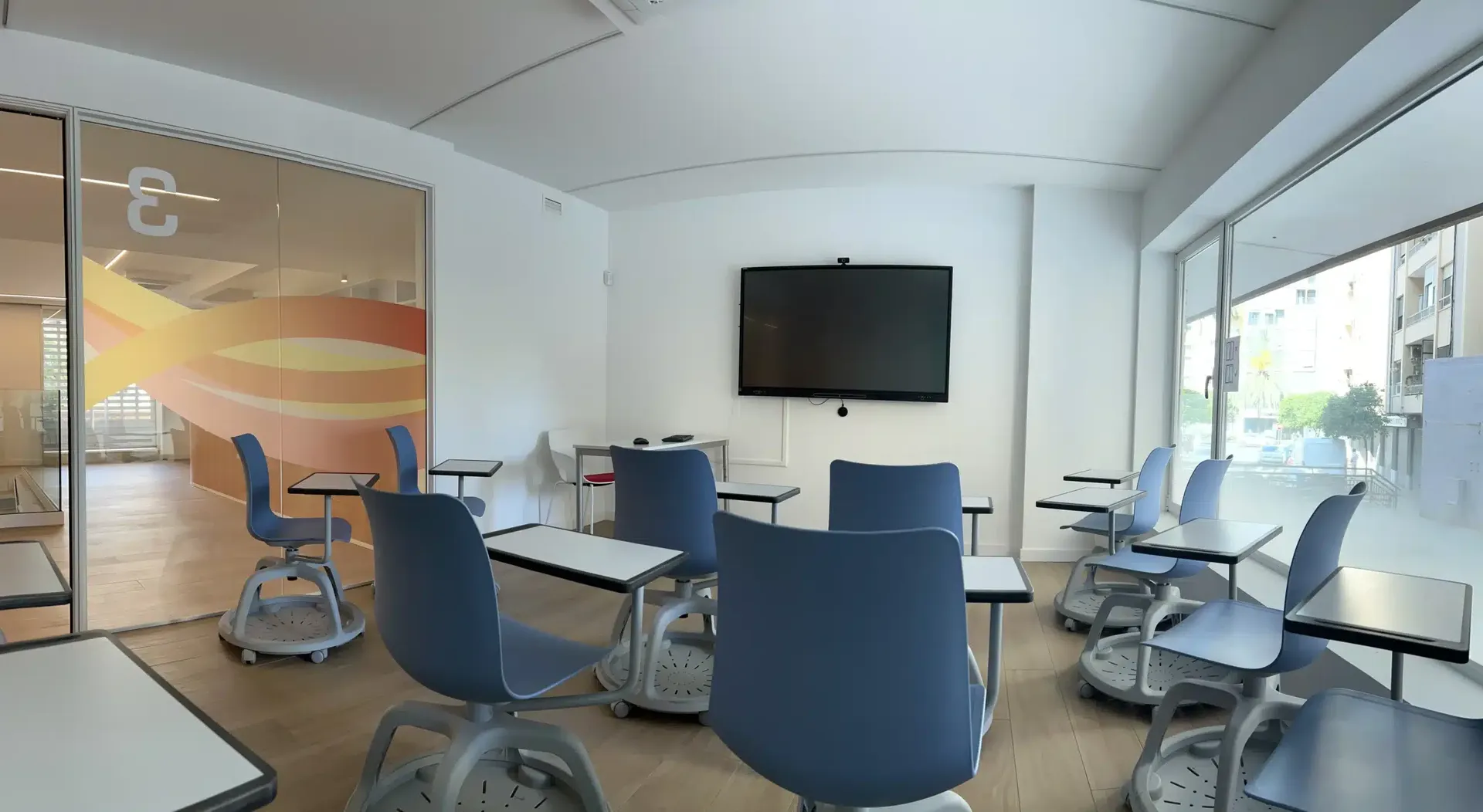 Modern classroom at AIP