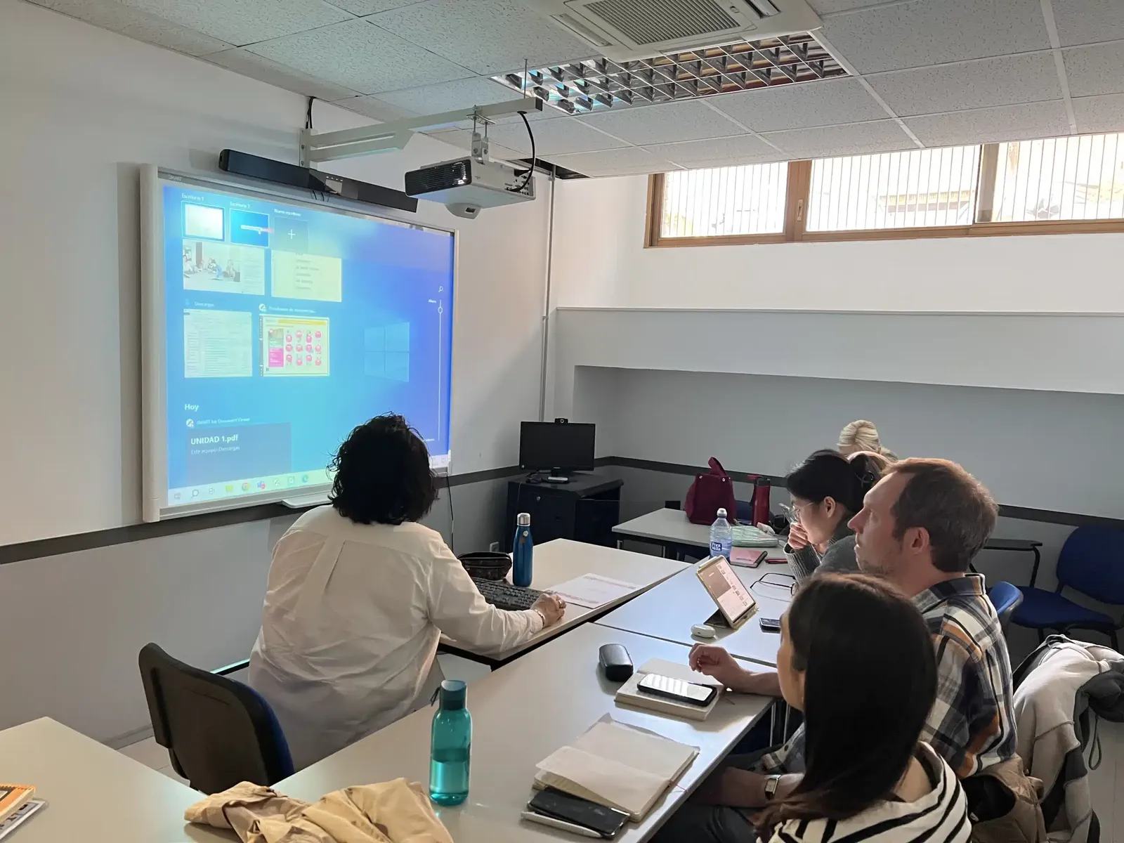 Small-group class at AIP