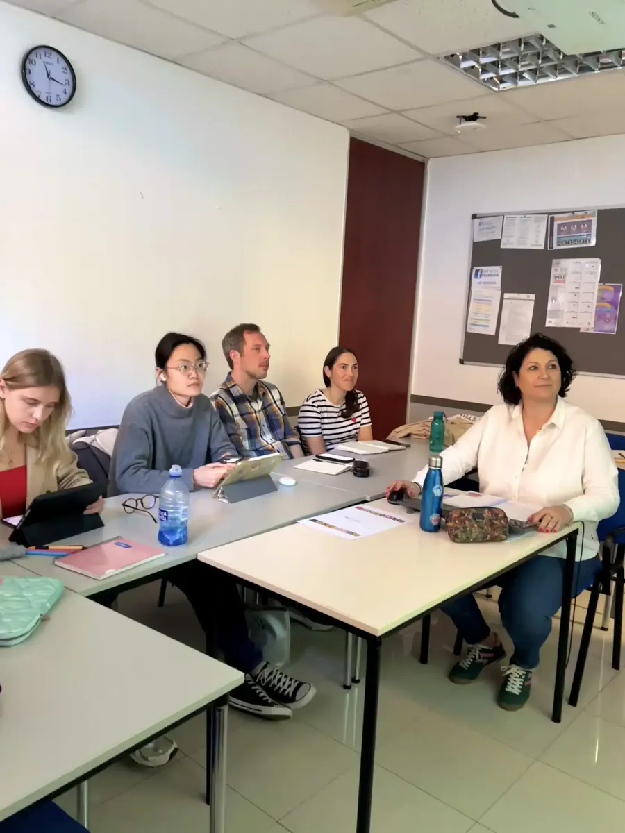 AIP classroom with digital whiteboard