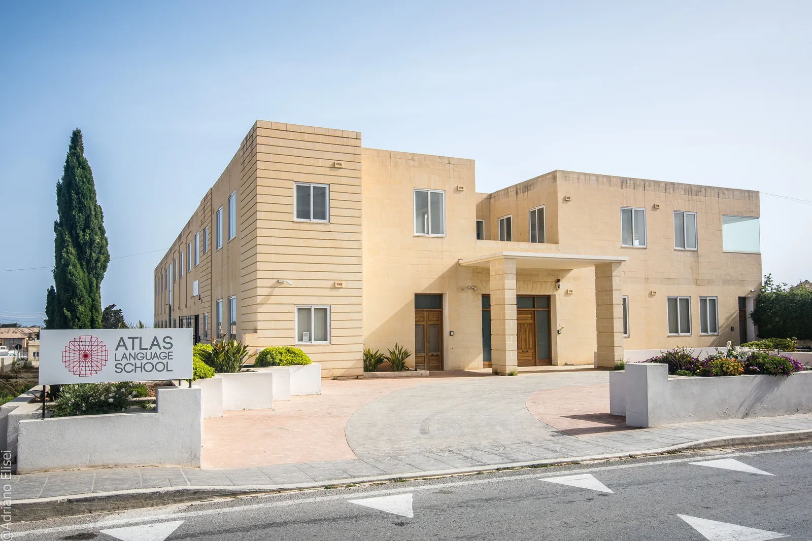 Exterior of the Atlas Malta campus