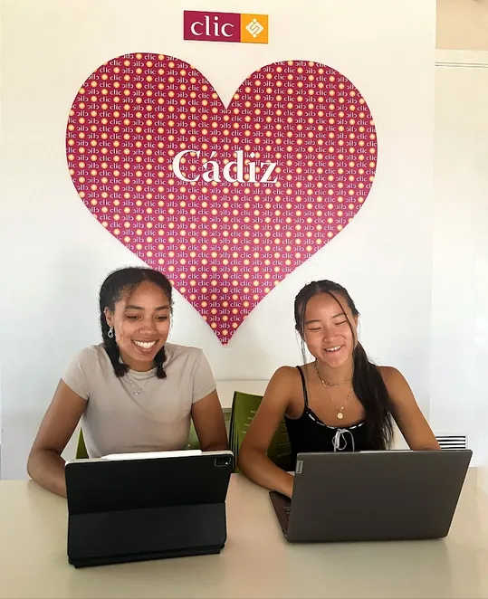 Students and local city atmosphere at CLIC Cadiz