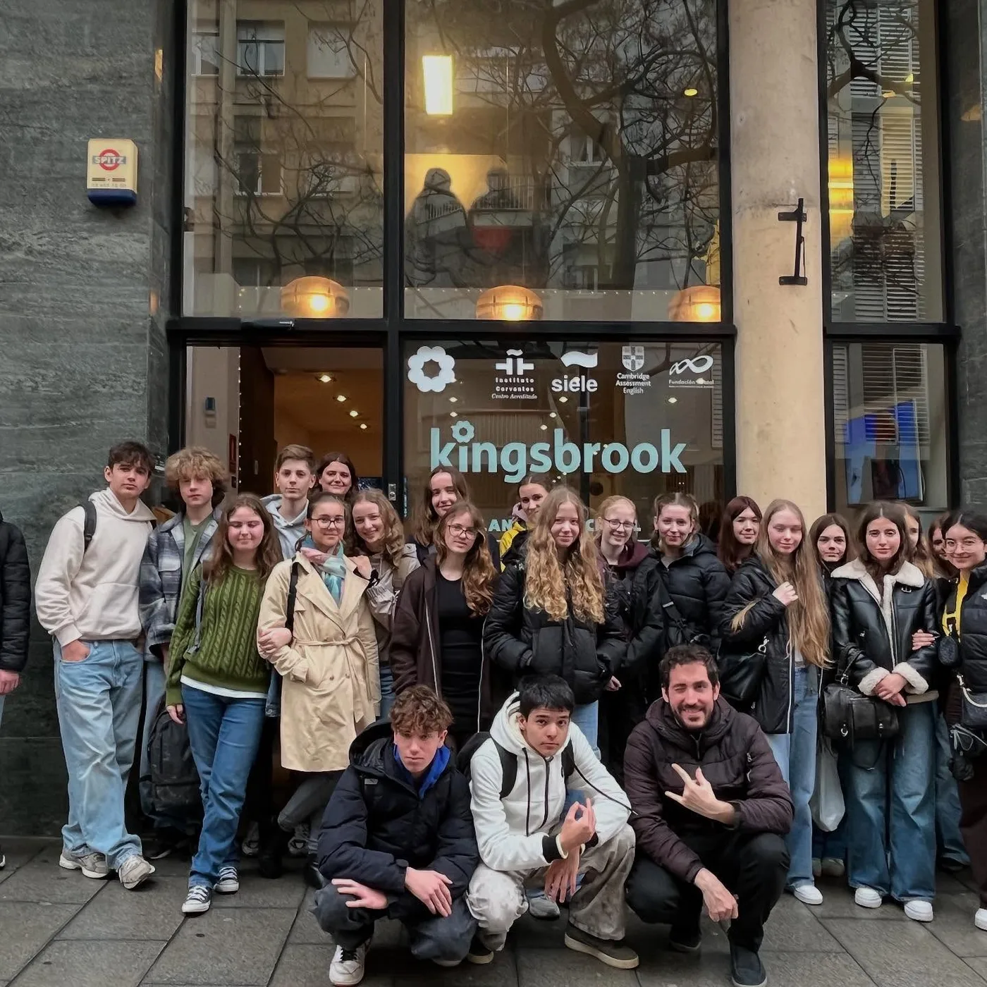 Front of Kingsbrook Barcelona with students