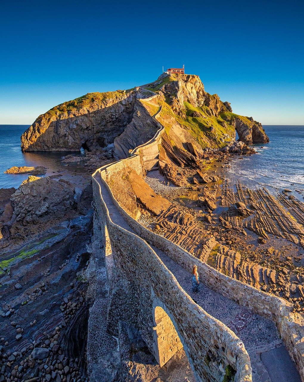 Gaztelugatxe in northern Spain, showing the beauty of travelling across Spain
